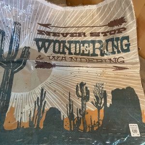 Junk gypsy pillow cover by pottery barn teen. 18”x18”